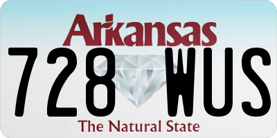 AR license plate 728WUS