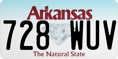 AR license plate 728WUV