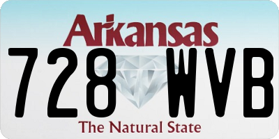 AR license plate 728WVB