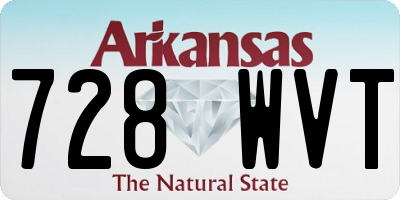 AR license plate 728WVT