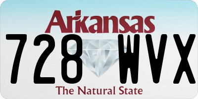 AR license plate 728WVX