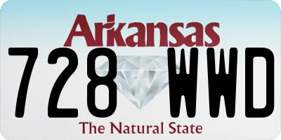 AR license plate 728WWD