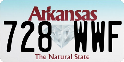 AR license plate 728WWF