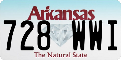 AR license plate 728WWI