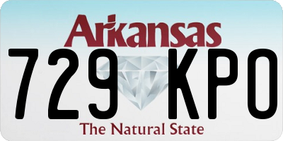 AR license plate 729KPO