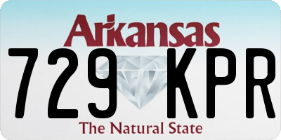 AR license plate 729KPR