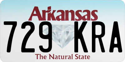 AR license plate 729KRA