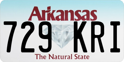 AR license plate 729KRI