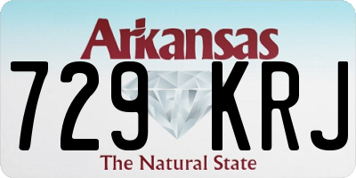 AR license plate 729KRJ