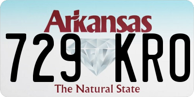 AR license plate 729KRO