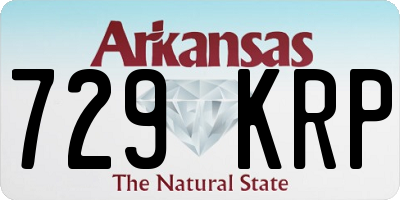 AR license plate 729KRP