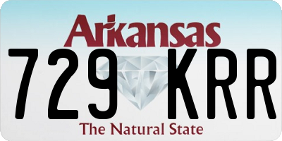 AR license plate 729KRR