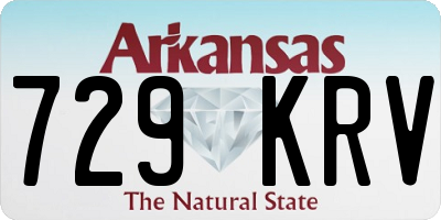 AR license plate 729KRV