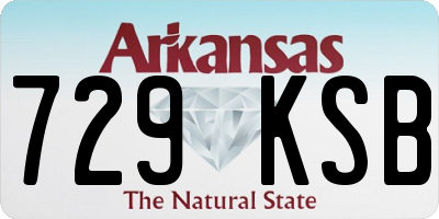 AR license plate 729KSB