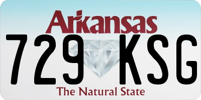 AR license plate 729KSG