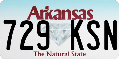 AR license plate 729KSN