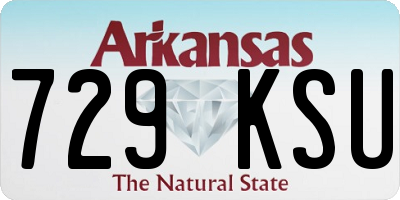 AR license plate 729KSU