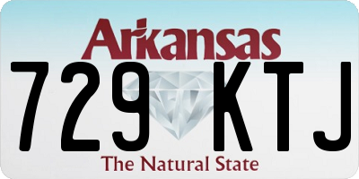 AR license plate 729KTJ