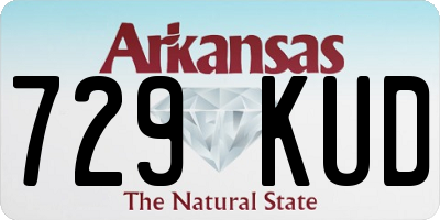 AR license plate 729KUD
