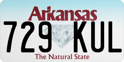 AR license plate 729KUL