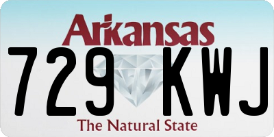 AR license plate 729KWJ