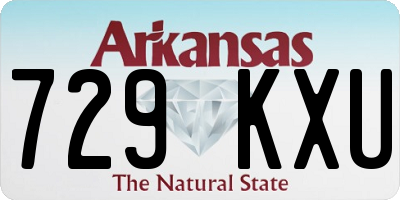 AR license plate 729KXU