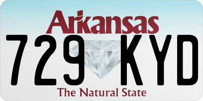AR license plate 729KYD