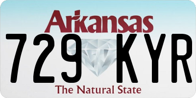 AR license plate 729KYR