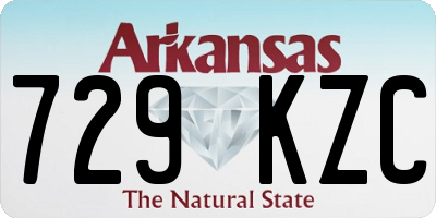 AR license plate 729KZC