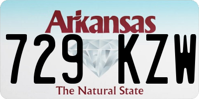 AR license plate 729KZW