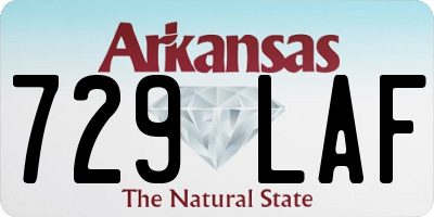 AR license plate 729LAF