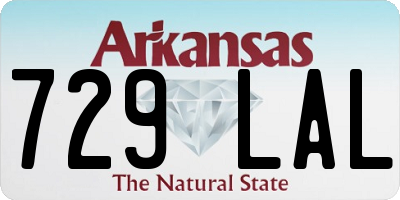 AR license plate 729LAL
