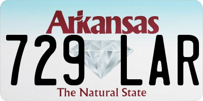 AR license plate 729LAR