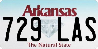 AR license plate 729LAS