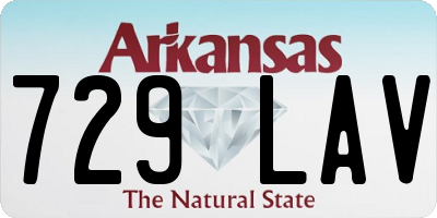 AR license plate 729LAV