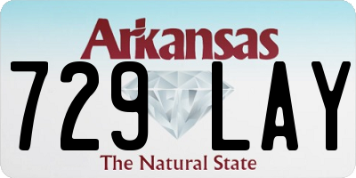 AR license plate 729LAY