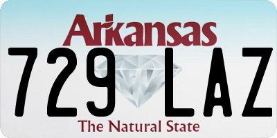 AR license plate 729LAZ