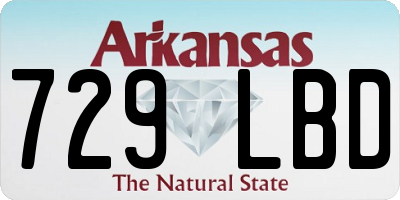 AR license plate 729LBD