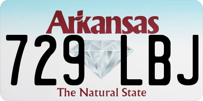 AR license plate 729LBJ