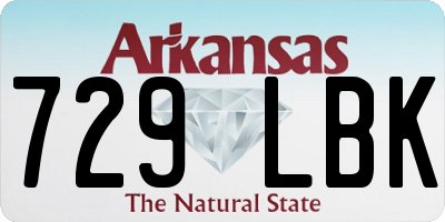 AR license plate 729LBK