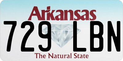 AR license plate 729LBN