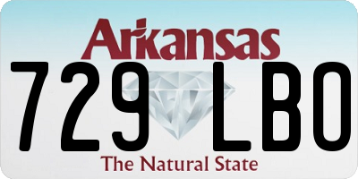 AR license plate 729LBO