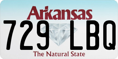 AR license plate 729LBQ