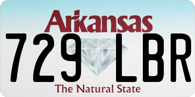 AR license plate 729LBR