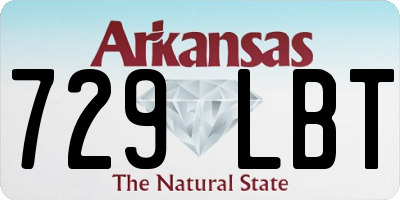 AR license plate 729LBT