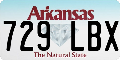 AR license plate 729LBX