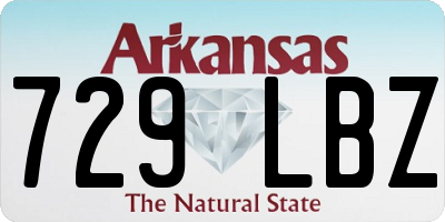 AR license plate 729LBZ
