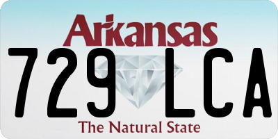 AR license plate 729LCA
