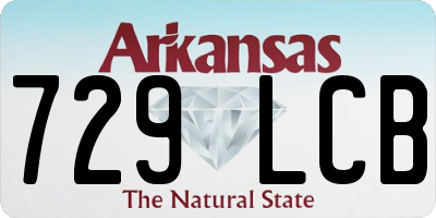 AR license plate 729LCB