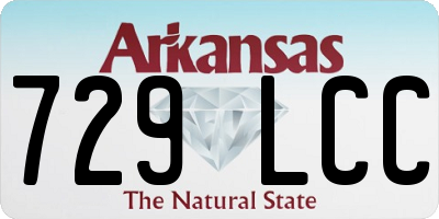 AR license plate 729LCC
